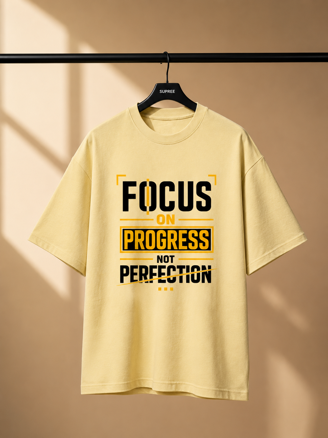 SUPREE Progress Over Perfection Oversized T-Shirt